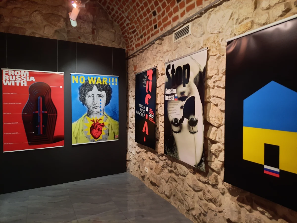 "Plakat przeciw wojnie" - taki tytuł ma wystawa otwarta w Dniu Niepodległości Ukrainy w Międzynarodowym Centrum Kultury w Krakowie. 

