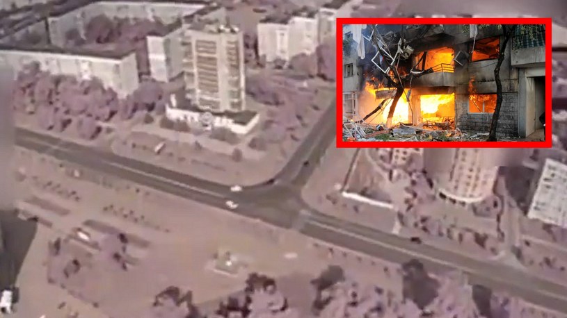 Siły Zbrojne Ukrainy dokonały już drugiego skutecznego ataku dronami kamikadze w mieście Enerhodar. Tym razem zniszczono m.in. główną siedzibę czeczeńskich bojowników z armii Kadyrowa.