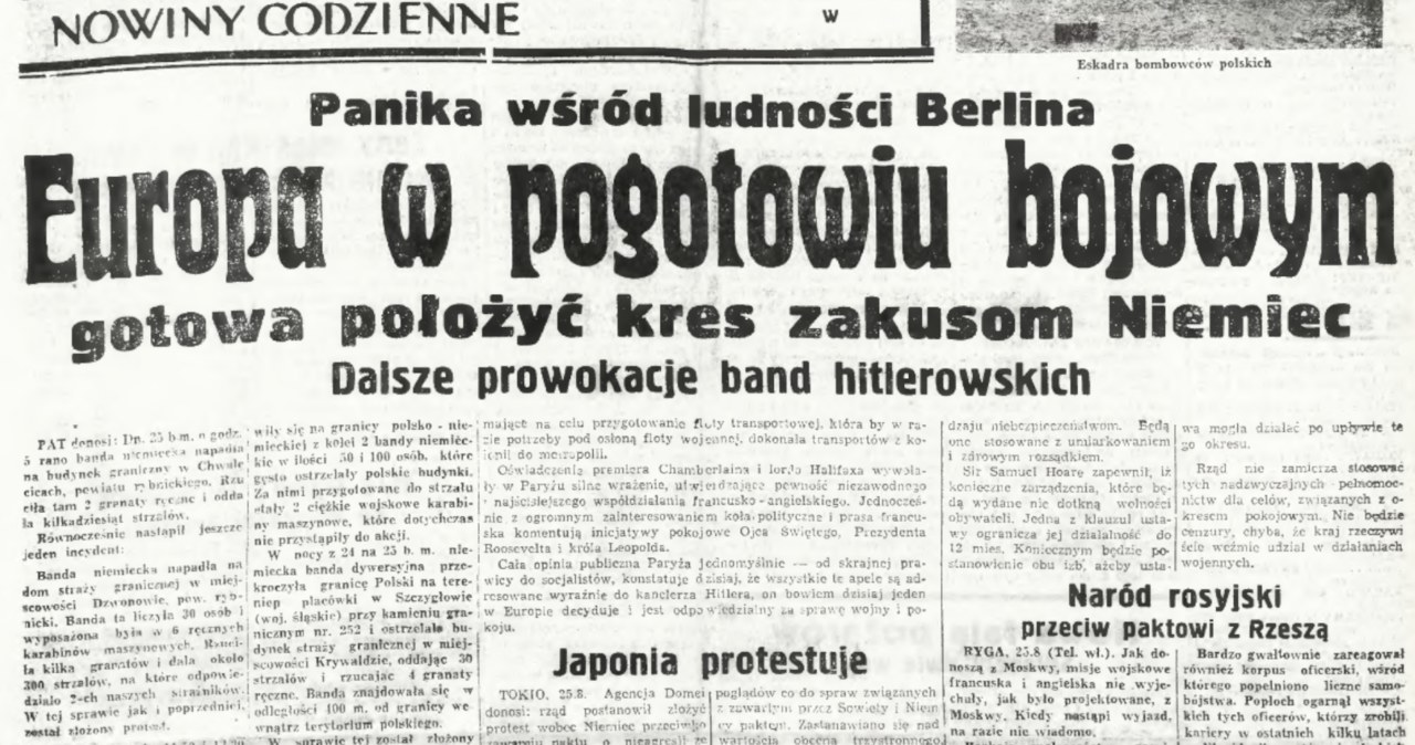 Wrzesień 1939 To Pisały Gazety Przed Wybuchem Ii Wojny światowej Geekweek W Interiapl 7951