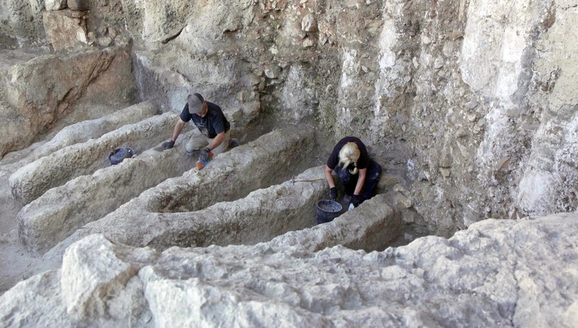 Israel.  An unusual find by archaeologists.  Mysterious channels carved into the rock