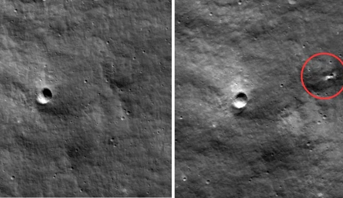 Nowy krater na Księżycu. NASA: Zrobili go Rosjanie