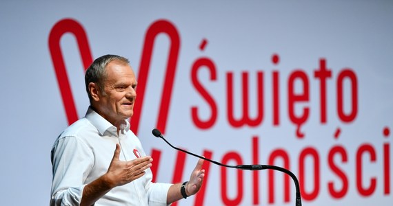 "Jak Donald Tusk mówi, że ma szacunek do ludzi pracy, to wszyscy ludzie pracy muszą się zacząć bać. Tusk jest jak pyton, który tak przytula, przytula, przytula aż udusi. Uważajcie na niego" - stwierdził w Katowicach premier Mateusz Morawiecki.