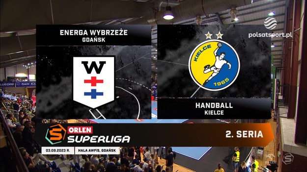 Skrót meczu ORLEN Superligi: Energa Wybrzeże Gdańsk - KS Kielce 28:41 (13:19).

