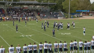 Panthers Wrocław - Fehervar Enthroners 35:6. Skrót meczu. WIDEO