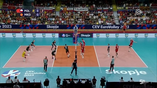 Skrót meczu Polska – Macedonia Północna 3:0 (25:12, 25:21, 25:14). Mistrzostwa Europy siatkarzy – grupa C.

