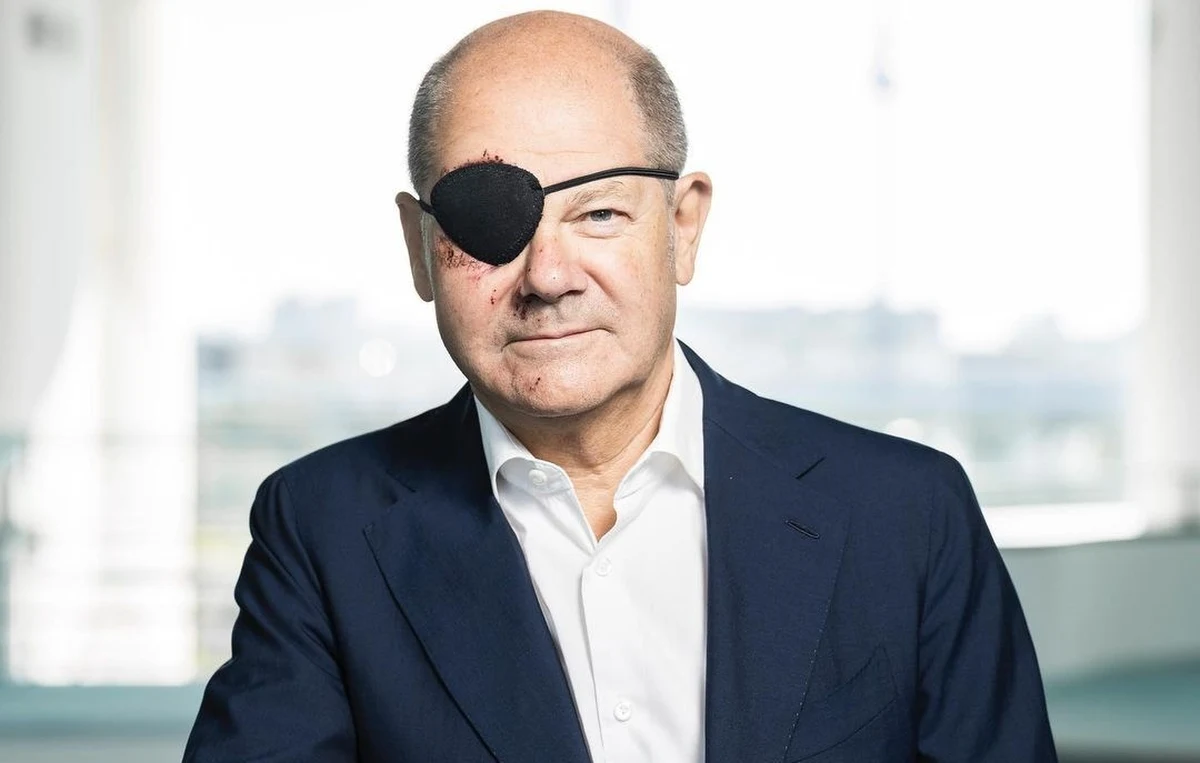 "Czekam z niecierpliwością na memy" - napisał w mediach społecznościowych Olaf Scholz. Kanclerz Niemiec opublikował swoje zdjęcie z obrażeniami, jakie odniósł po sobotnim upadku podczas joggingu.