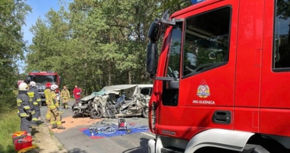 ​Poważnie wyglądający wypadek w Drogoszowicach. Na drodze powiatowej 1470 z Oleśnicy do Twardogóry na Dolnym Śląsku zderzyły się bus z ciężarówką. Ranny został kierowca busa.


