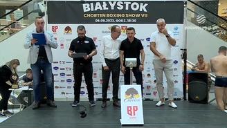 Białystok Chorten Boxing Show VII. Ceremonia ważenia. WIDEO