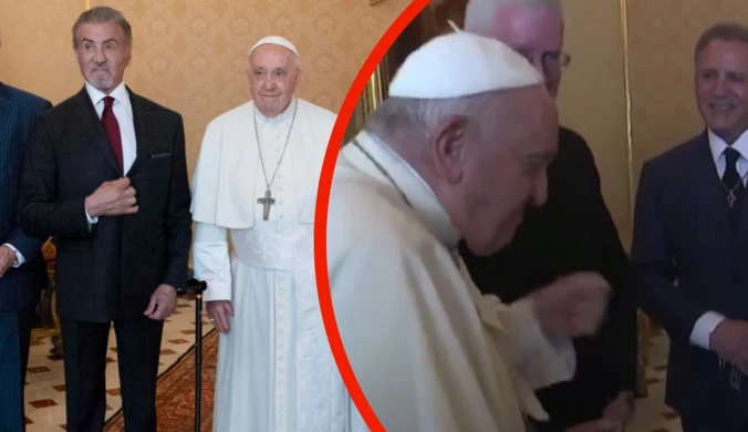 "Rocky" spotkał się z papieżem. Zaczęli się "boksować"