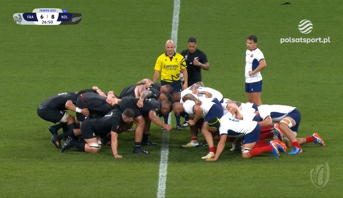 Rugby: Francja - Nowa Zelandia 27:13. Skrót meczu. WIDEO