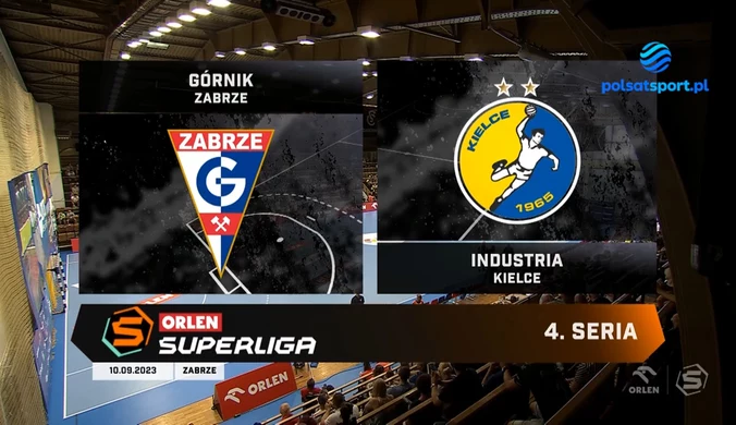 Górnik Zabrze - Industria Kielce 32:36. Skrót meczu. WIDEO