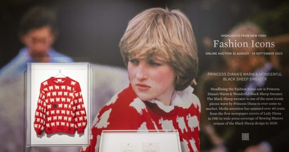 Sweter księżnej Diany sprzedany na licytacji w domu aukcyjnym Sotheby’s w Nowym Jorku. Osiągnął sumę ponad miliona dolarów - 14 razy więcej niż wynosiła jego cena szacunkowa. 