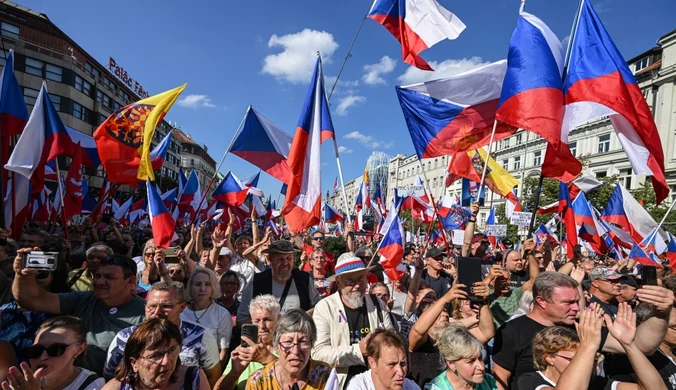 Tysiące Czechów wyszło na ulice. Padły antyukraińskie hasła