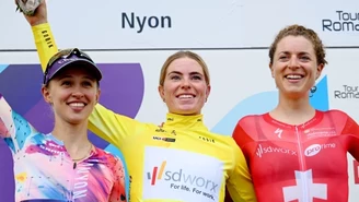 Katarzyna Niewiadoma na podium w Tour de Romandie. Wielki sukces Polki