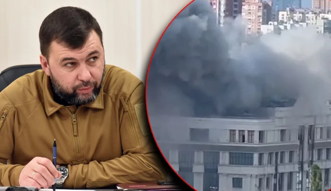 Potężny wybuch w Doniecku. Pocisk trafił w siedzibę władz okupacyjnych