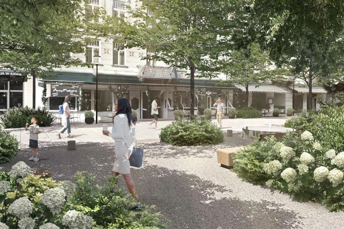 Więcej drzew, krzewów, ławek i zupełnie nowy bruk  - stołeczny ratusz pokazał najnowsze wizualizacje, jak zmieni się ulica Chmielna. 

