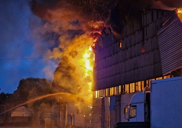 Nocny atak na Lwów. Spłonęło 300 ton pomocy humanitarnej