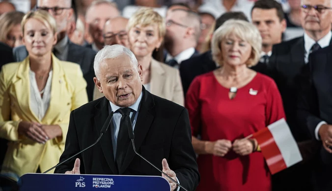 Przerwane wystąpienie Jarosława Kaczyńskiego. "Proszę zachować spokój"