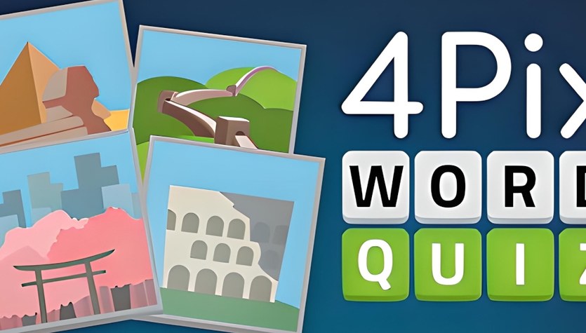 Gra online za darmo 4 Pix Word Quiz to trudna ale stymulująca gra, która dzięki różnorodnej gamie łamigłówek rzuca wyzwanie Twojej kreatywności, umiejętnościom obserwacji i słownictwu w języku angielskim. Czy jesteś gotowy, aby podjąć wyzwanie?