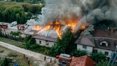 Pożar sali weselnej w Pruszkowie. 150 osób ewakuowanych 