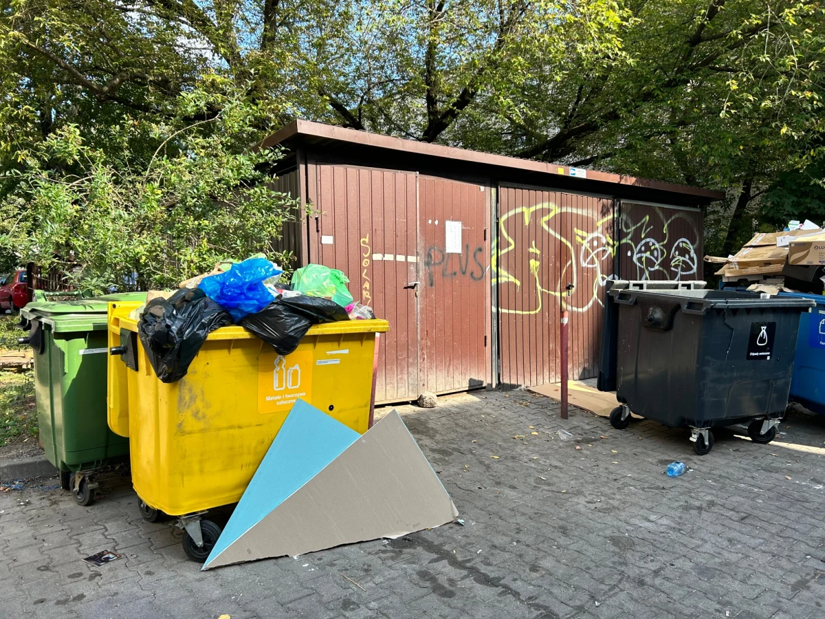 Szczury opanowały altanę śmietnikową przy ul. Grójeckiej 107 na warszawskiej Ochocie. Mieszkańcy mówią wprost: "Boimy się wyrzucać śmieci!". O problem z wszechobecnym bałaganem wokół altany zapytaliśmy administratora oraz MPO.