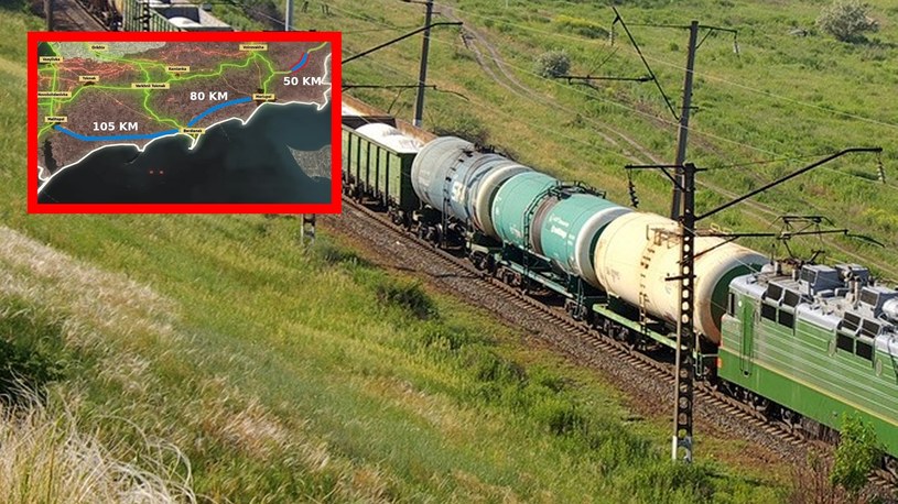 Rosyjska armia rozpoczęła budowę nowej linii kolejowej w Ukrainie. Kreml spodziewa się, że utraci wiele okupowanych terenów i musi się zabezpieczyć.