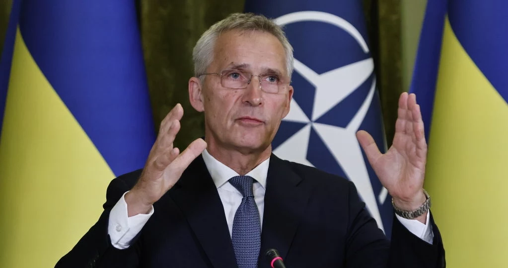 Sekretarz generalny NATO Jens Stoltenberg w Kijowie