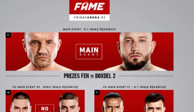 FAME MMA: Fame Friday Arena 2. Wyniki walk, zobacz kto wygrał swoje pojedynki 