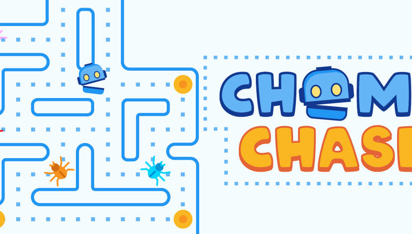 Gra online za darmo Pac-Man Chomp Chase to odmiana legendarnej gry Pac -Man. Ta kultowa gra dostarczy Ci świetną zabawę i dreszczyk emocji! Jesteś gotowy na spotkanie z pająkami?