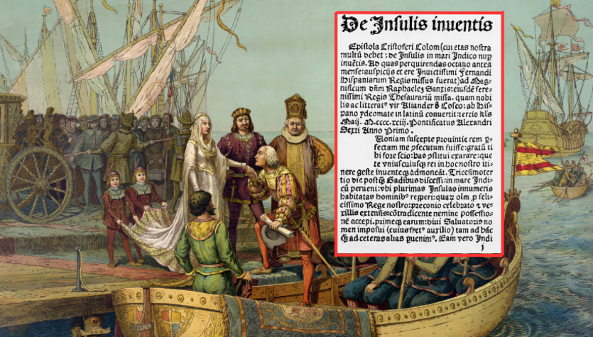 La carta original de Cristóbal Colón está a subasta.  El precio es asombroso