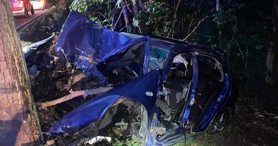 16-letni pasażer zginął, a 18-letni kierowca jest w ciężkim stanie po wypadku, do którego doszło w nocy z soboty na niedzielę na drodze wojewódzkiej nr 224 w pobliżu miejscowości Grabówko, w pow. kościerskim (Pomorskie). 