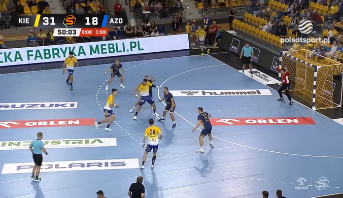 Industria Kielce - Azoty Puławy 39:23. Skrót meczu. WIDEO