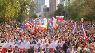 Policja podała frekwencję na marszu. Chociaż zapewniała, że tego nie robi