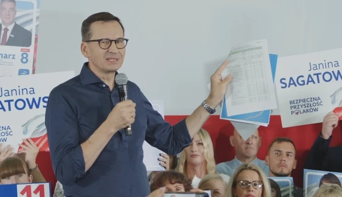 Morawiecki w Stalowej Woli. Otworzył "teczkę Tuska"