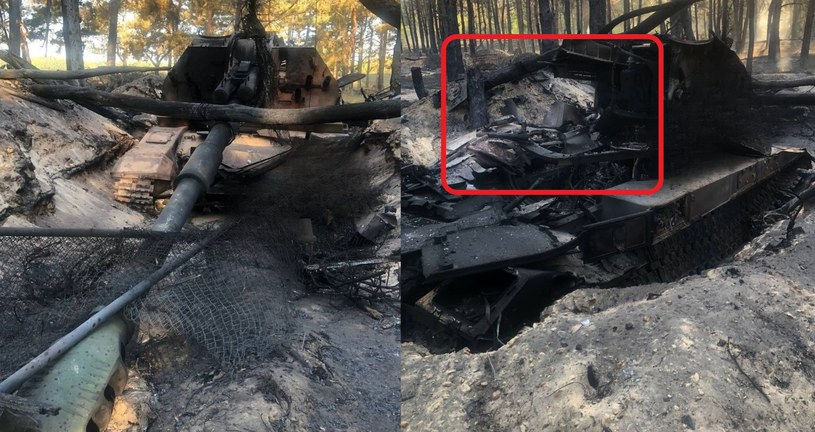 Rośnie kolekcja zniszczonego rosyjskiego sprzętu w Ukrainie. Dziś do tego "elitarnego" grona dołącza haubica 2S33 Msta-SM2, która postanowiła zapozować do zdjęć doszczętnie spalona. 