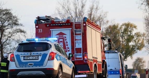 Dwie osoby zostały ranne w wyniku zderzenia busa z ciężarówką na drodze krajowej nr 32 w Sękowicach w Lubuskiem. Droga jest zablokowana.