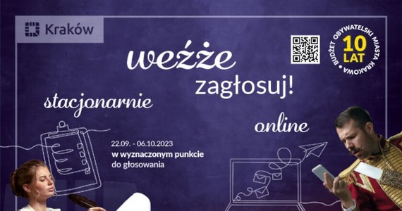 Jeszcze tylko 2,5 dnia mają krakowianie na wybranie inwestycji miejskich i dzielnicowych, które powinny być sfinansowane z budżetu obywatelskiego 2023. Głosowanie zakończy się w piątek o północy.


