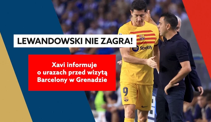 Lewandowski opuści mecz Barcelony z Granadą. WIDEO