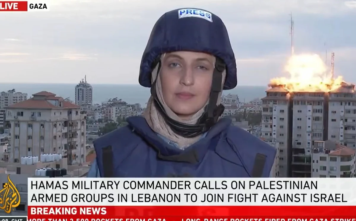 Chwilę grozy przeżyła reporterka telewizji Al-Dżazira, która prowadziła relację na żywo ze Strefy Gazy. W pewnym momencie w budynek znajdujący się za nią uderzyła rakieta. Nagranie, na którym widać moment uderzenia oraz reakcję dziennikarki, pojawiło się w mediach społecznościowych. 