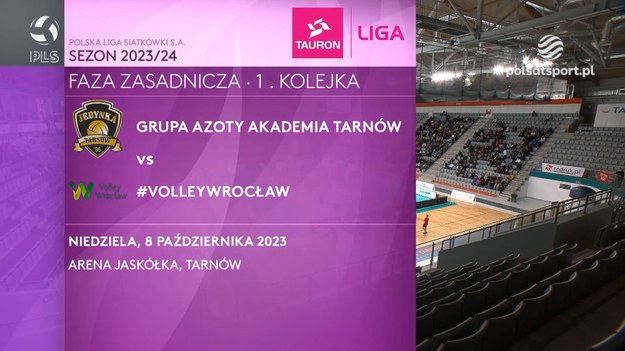 Skrót meczu Grupa Azoty Akademia Tarnów -#VolleyWrocław.

