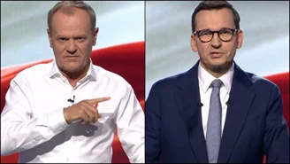 Starcie Donald Tusk - Mateusz Morawiecki. Lider PO nagle wyciągnął kartkę