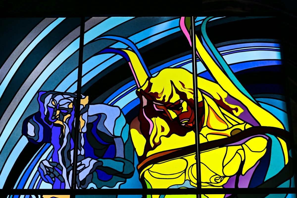 "Apollo. System Kopernika" - witraż Stanisława Wyspiańskiego z Muzeum Witrażu w Krakowie wyrusza w podróż do Wiecznego Miasta. Dzieło będzie wystawione w rzymskim Koloseum.