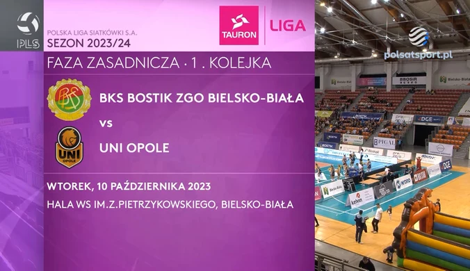 BKS BOSTIK ZGO Bielsko-Biała - UNI Opole 3:0. Skrót meczu. WIDEO