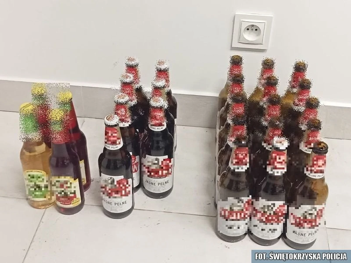 Włamali się do budynku w Chmielniku w Świętokrzyskiem i ukradli 56 butelek piwa. Sprawcom - dwóm mężczyznom w wieku 43 i 55 lat - grozi teraz nawet 10 lat pozbawienia wolności.