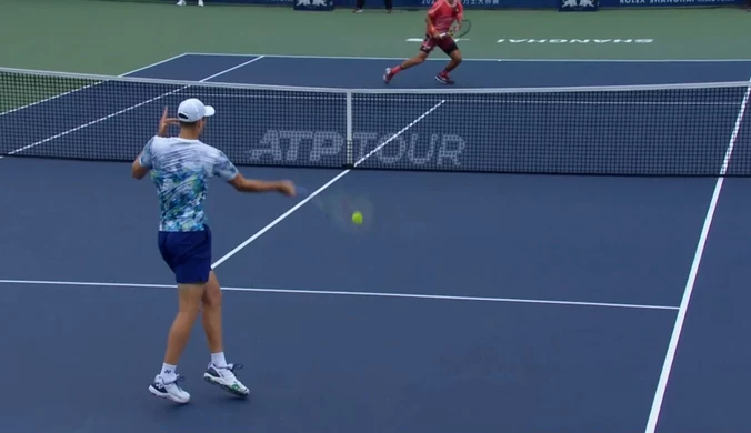 Najlepsze zagrania Hubert Hurkacza podczas ATP w Szanghaju. WIDEO 