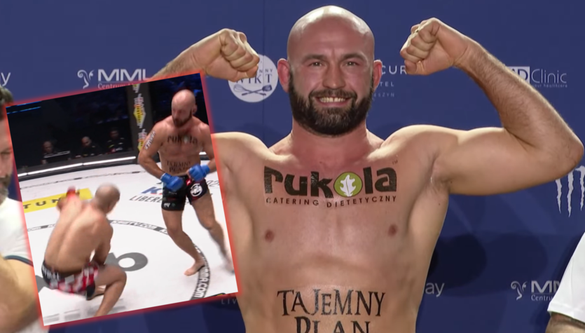  Brutalny nokaut Polaka na KSW. Półprzytomny rywal padł na deski WIDEO