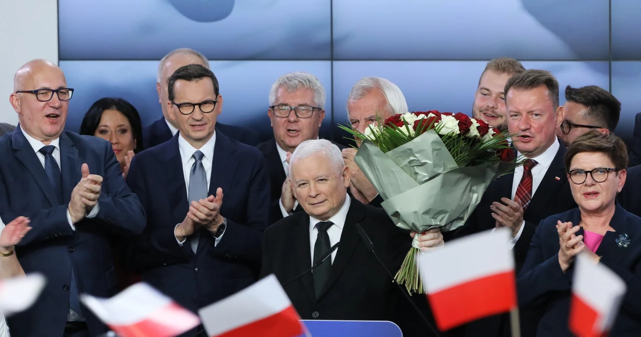 Wyniki wyborów 2023. Prezes PiS Jarosław Kaczyński