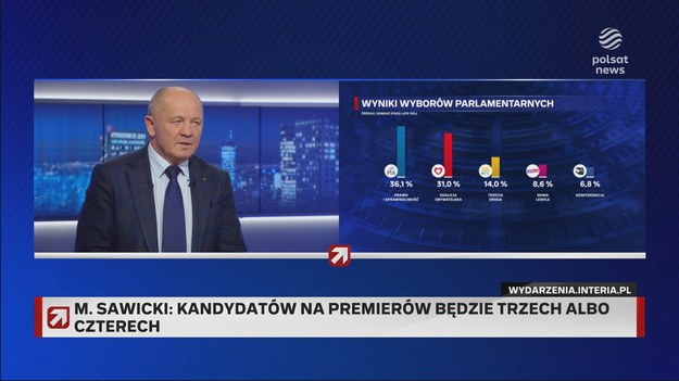 Marek Sawicki spotkał się z Bogdanem Rymanowskim w programie "Gość Wydarzeń". Polityk Trzeciej Drogi uniknął udzielenia jednoznacznej odpowiedzi na pytanie kto powinien zostać premierem, jeśli opozycji uda się sformować rząd koalicyjny.  