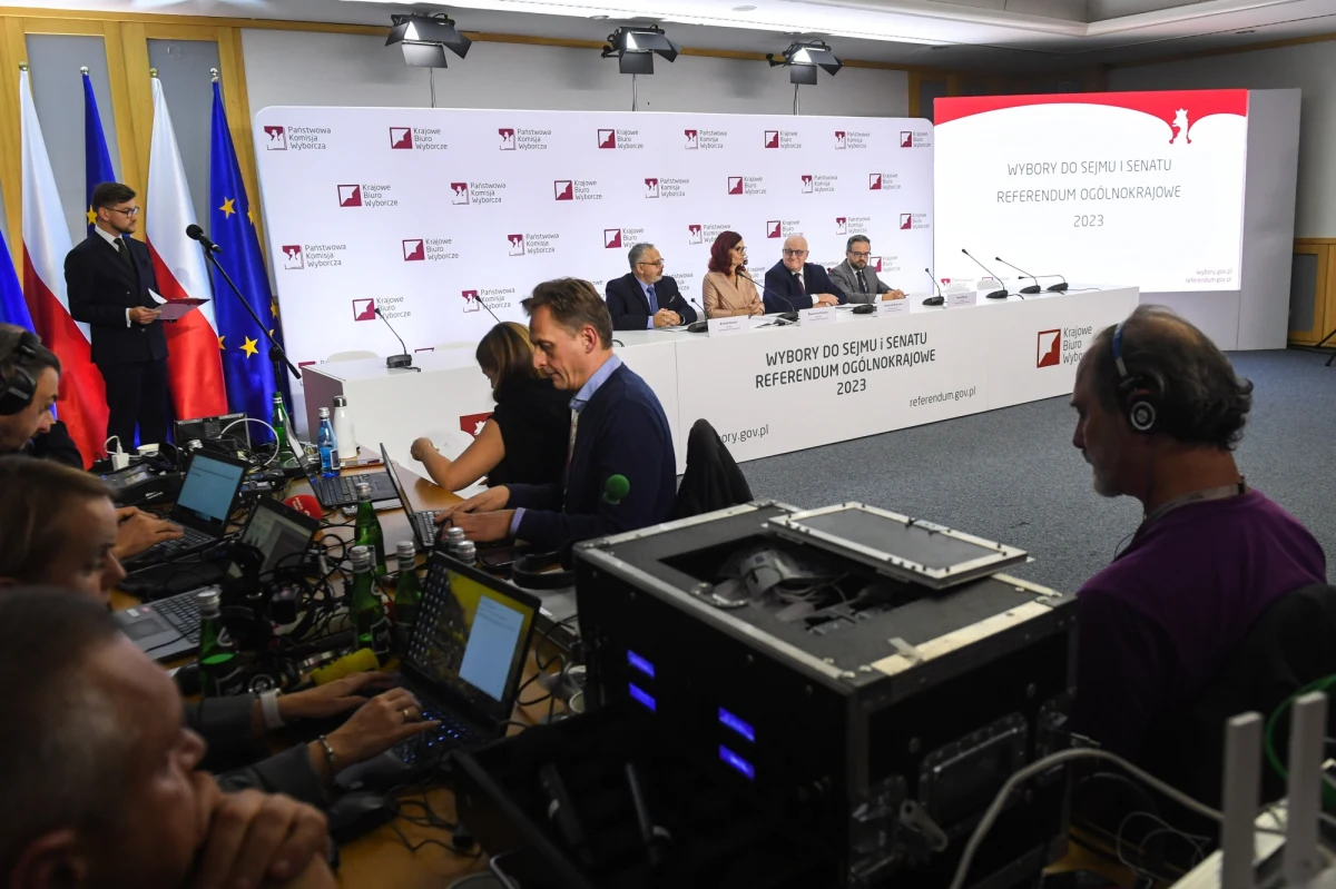 Trwa gorączkowe zliczanie głosów oddanych w wyborach parlamentarnych i referendum. Na ostatniej poniedziałkowej konferencji Państwowa Komisja Wyborcza podała cząstkowe wyniki głosowania. W czasie spotkania z mediami nagle Komisji pytanie zadała przedstawicielka Trzeciej Drogi Paulina Henning-Kloska.