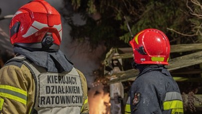 Pożar w Sarbinowie. Spłonęło 12 domków letniskowych